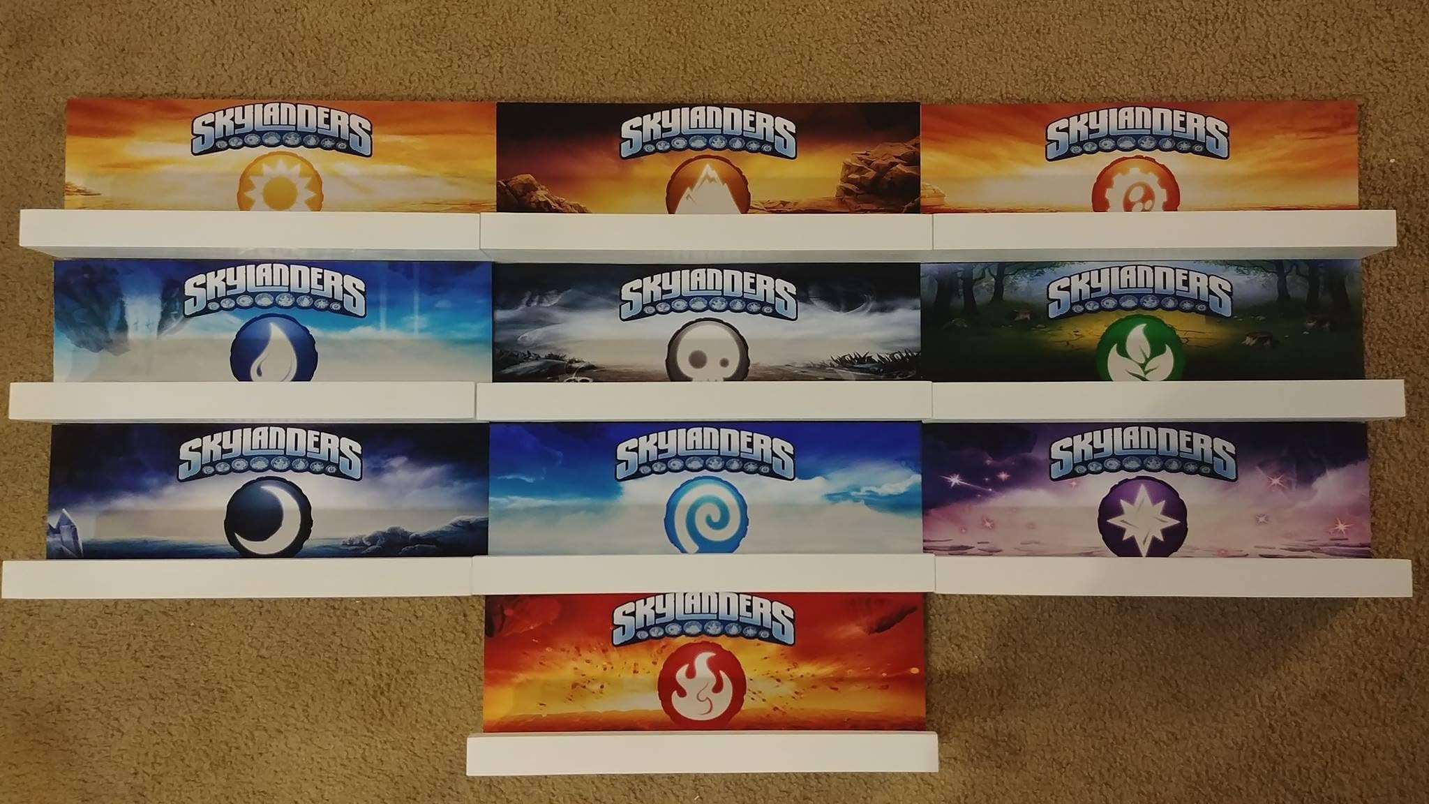 Skylanders Wall Display