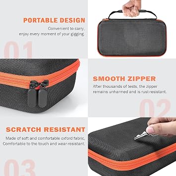 Wireless Microphone Case - Compatible with JBL Wireless Two Microphone System - Handheld Dual Mic Travel Bag for Singing & Karaoke | Waterproof & Dirt Resistant - Black (Box Only)