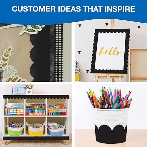 Vista 179 de Carson Dellosa Grow Together - Bordes de madera clara para tablón de anuncios de 65 pies, 1 rollo de ribete natural para pizarra blanca, corcho