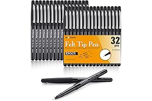 Vibrant Black Felt Tip Pens for Seamless Expression