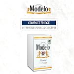 Modelo Compact Fridge with Bottle Opener, 90 L/ 95 Quart 3.2 Cubic Foot for Snacks, Beverages, Juice, Beer, Den, Dorm, Office, Games Room, or RV