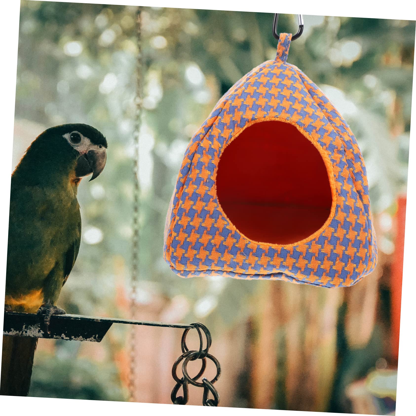 BESPORTBLE 4pièces Hamac Suspendu pour Oiseaux Nid Douillet pour Perroquets Lit pour Petits Animaux Accessoire De Jeu pour Volatiles pour Intérieur Et Extérieur