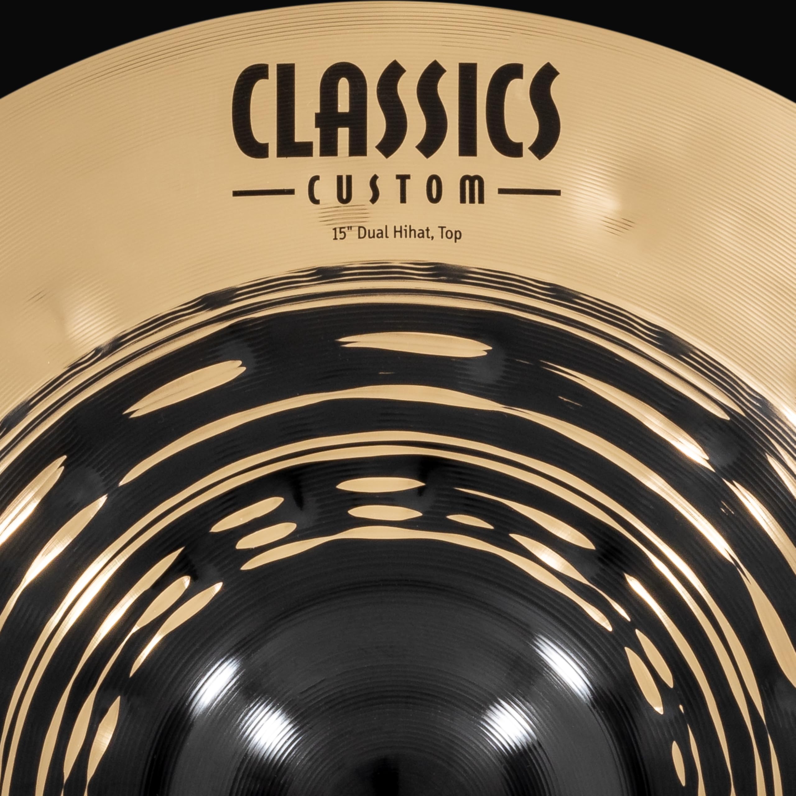 Meinl Cymbals Classics Custom Dual Cymbales Hihat 15 pouces (Vidéo) pour Batterie (38,10cm) Bronze B12, Deux Finitions - Fabriquées en Allemagne (CC15DUH)