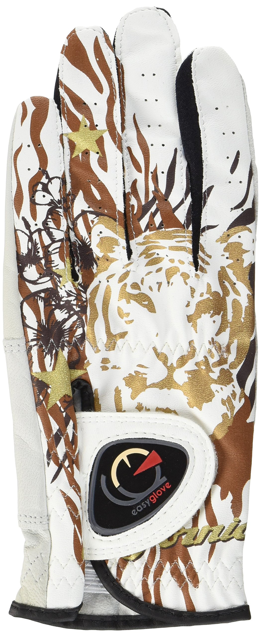 easyglove California_Lion Men's Golf Glove (White), Small, Worn on Left Hand