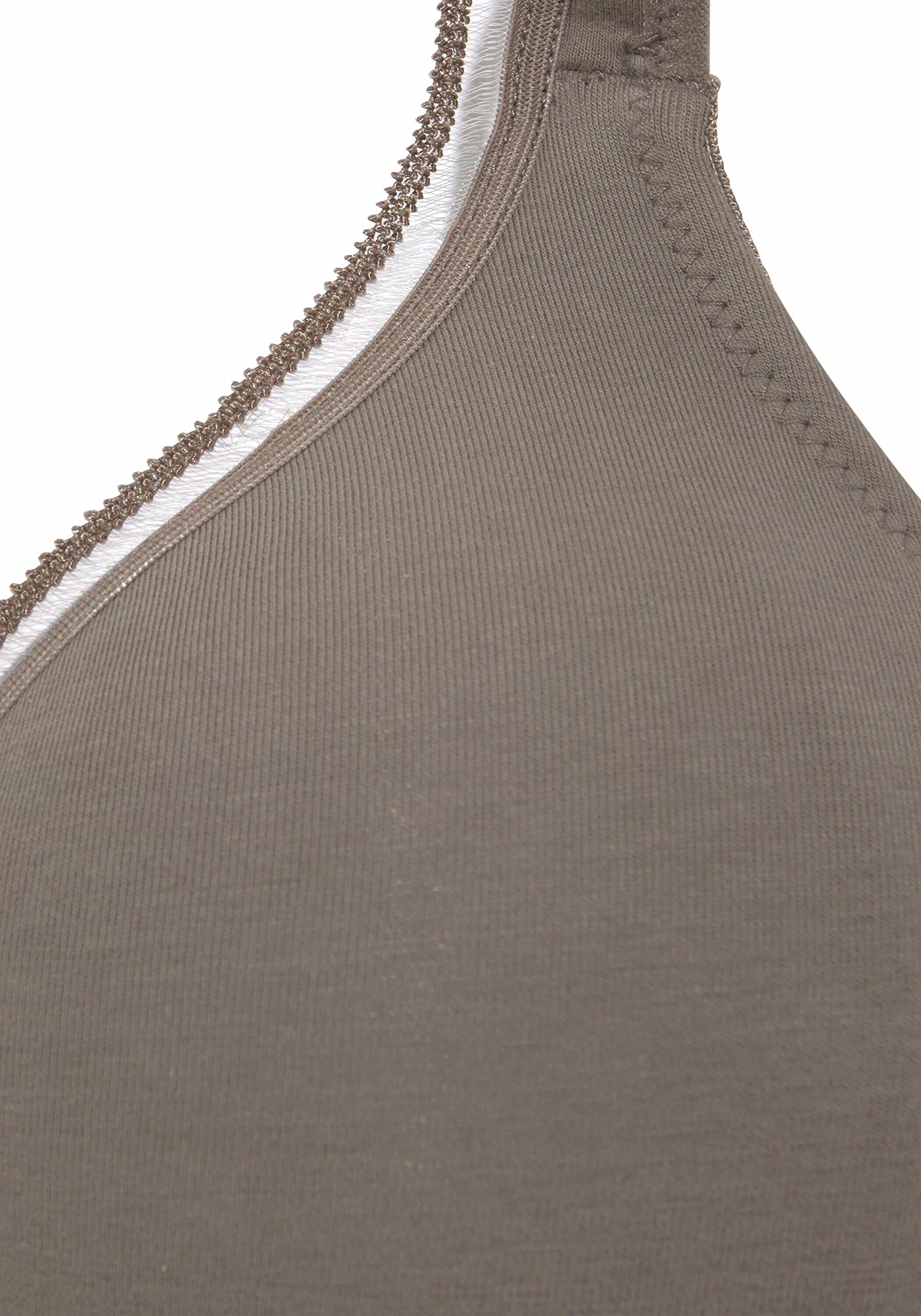 PETITE FLEUR Damen T-Shirt-BH aus Baumwolle, ohne Bügel, nahtlos, bequemes Tragegefühl, atmungsaktiv