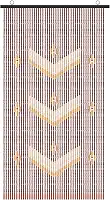 ANMINY Cortina de madeira natural com contas de bambu divisor de sala de madeira decorativo feito à mão cortina de cordão de contas de porta persianas painel de parede para porta restaurante decoração de casa 88,9 cm por 190,5 cm - flor em V triplo