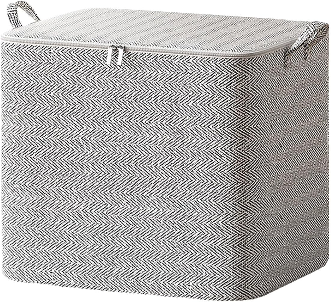 110L Large Storage Bags Non-woven Closet Organizer Comforter Under Bed Storage Zipper Totes Space Saver Luggage