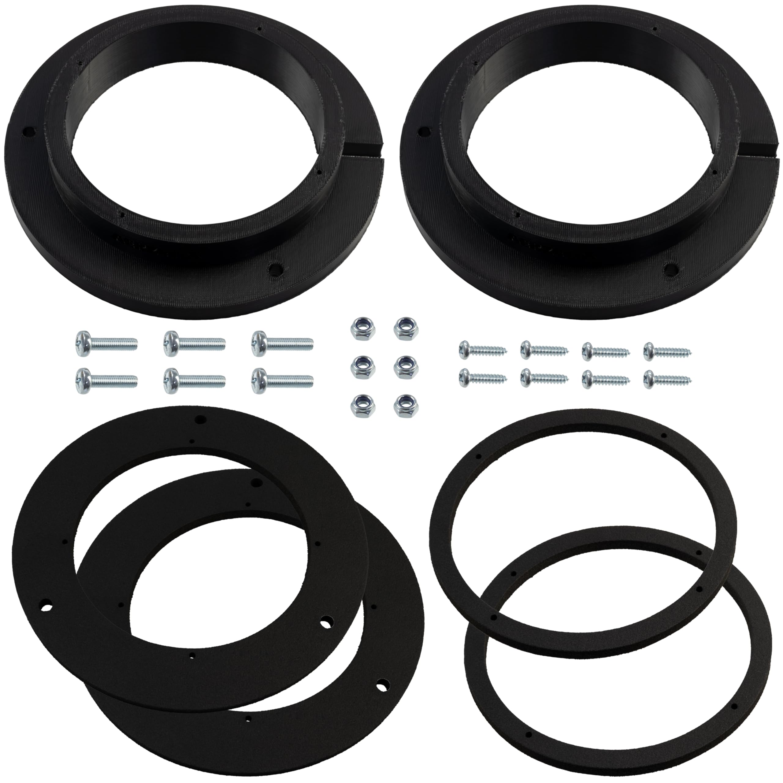 Aerzetix Kit di 2 adattatori per altoparlanti Ø100 mm compatibile con Mercedes A-class W169