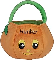 Vista 3 de Personalization Universe Pumpkin Pal - Bolsa de peluche bordada para truco o trato