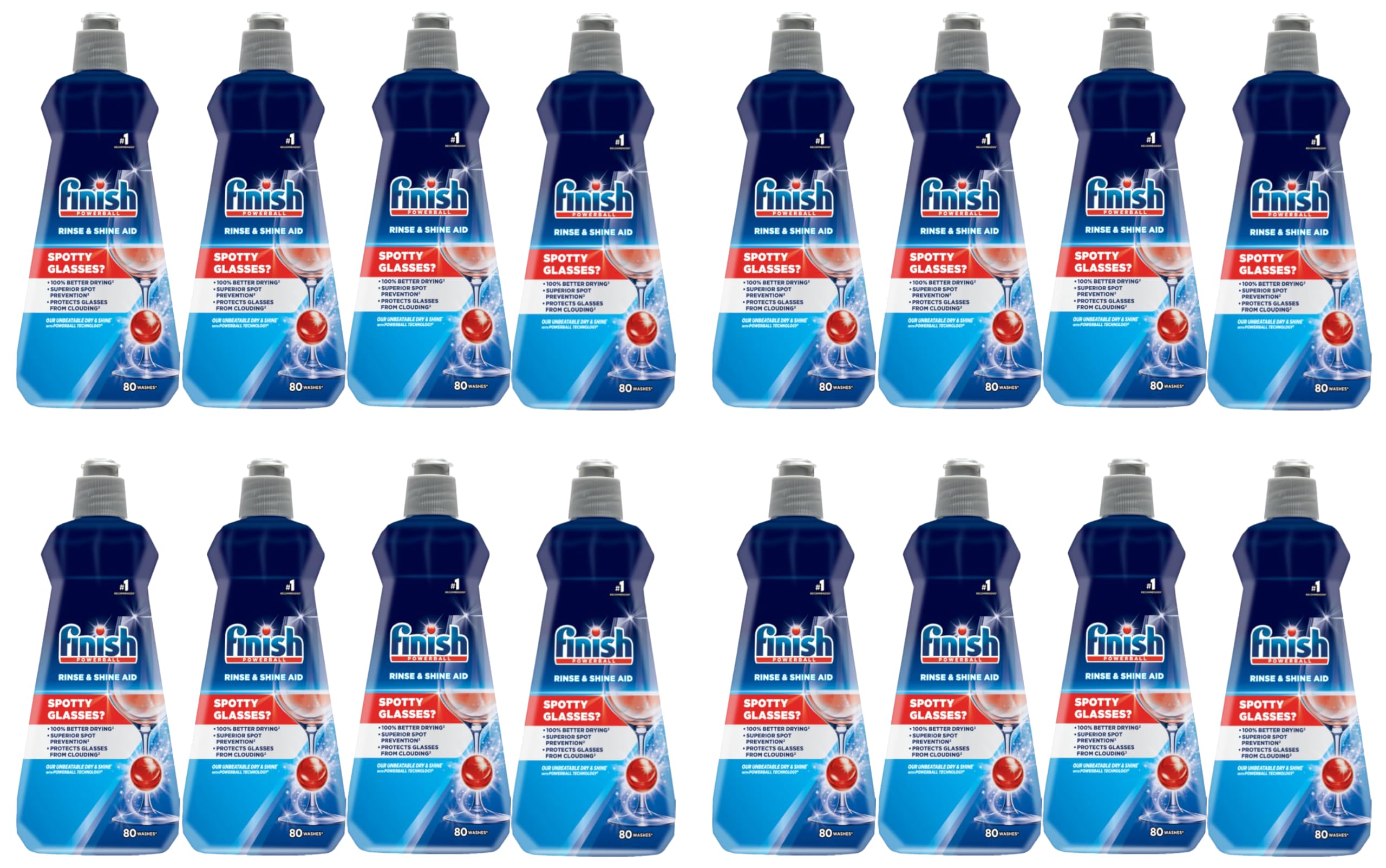 Finish Dishwasher Rinse Aid, Shine & Dry - 400 ml (Pack of 16) | Worlds #1 Recommended Dishwashing Brand (B0CHS6MKVK) Amazon Price History, Amazon Price Tracker