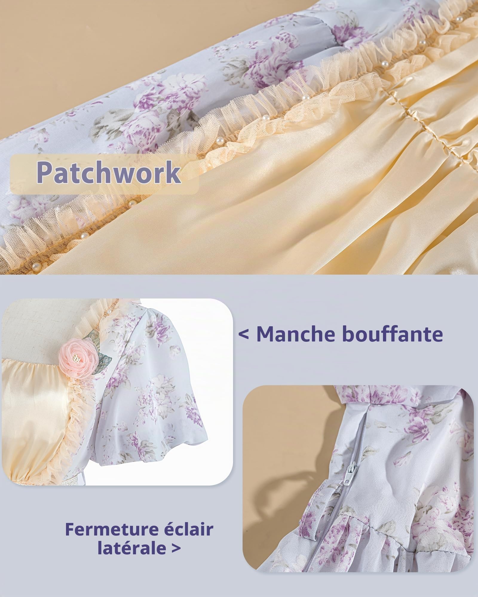 NSPSTT Robe Renaissance médiévale victorienne longue robe gothique