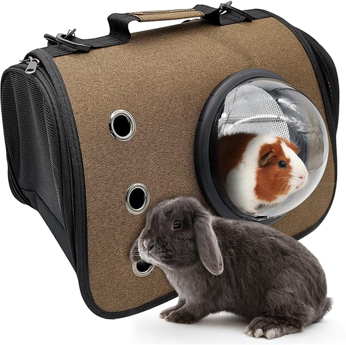 Fhiny Large Guinea Pig Carrier Bag, Portable Breathable