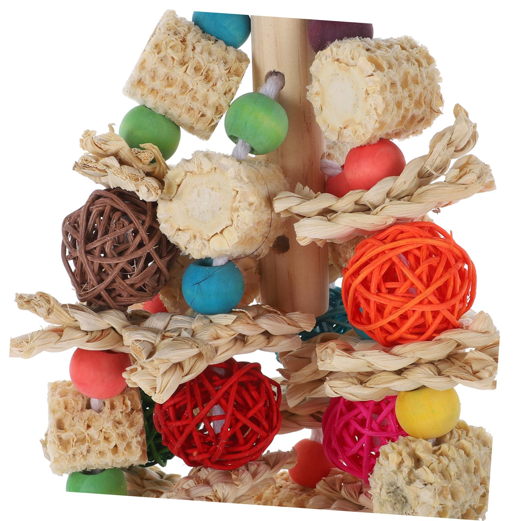 Angoily Giocattolo Per Uccelli Per Pappagalli e Parrocchetti Accessorio Per Esercizio e Riposo Giocattolo Da Masticare Per Uccelli Design Multiuso Per Pet Bird e Macaw