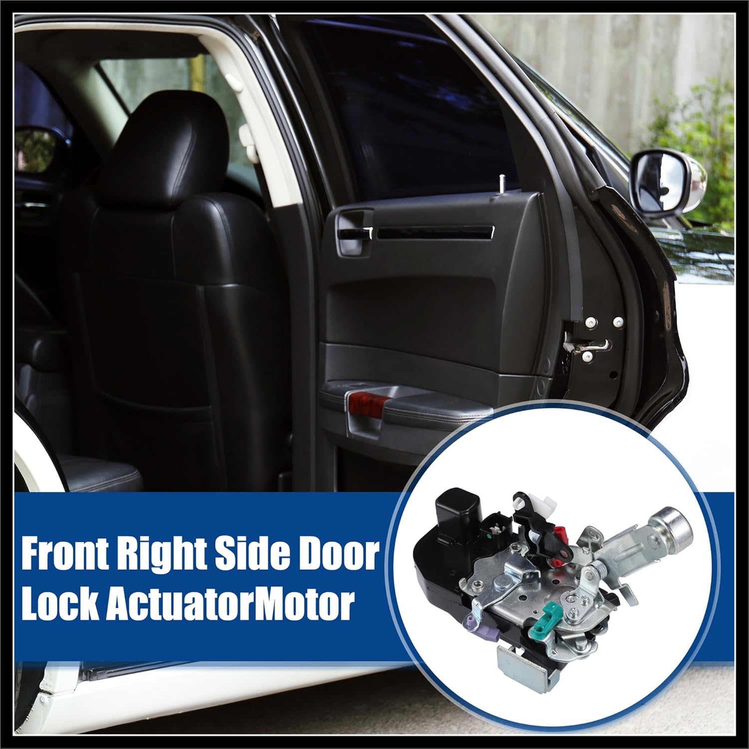 Front Right Side Door Latch Lock Actuator Motor Fit for Jeep Liberty 2002-2007 No.55177042AC/55177042AF - Pack of 1 Black Durable Material
