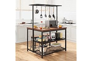 GAOMON Kitchen Island : Versatile Island with Storage and Cozy Seating