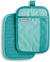 Vista 14 de KitchenAid Beacon - Juego de soportes antideslizantes de dos tonos, color amarillo majestuoso, 7 x 10 pulgadas, 2 piezas