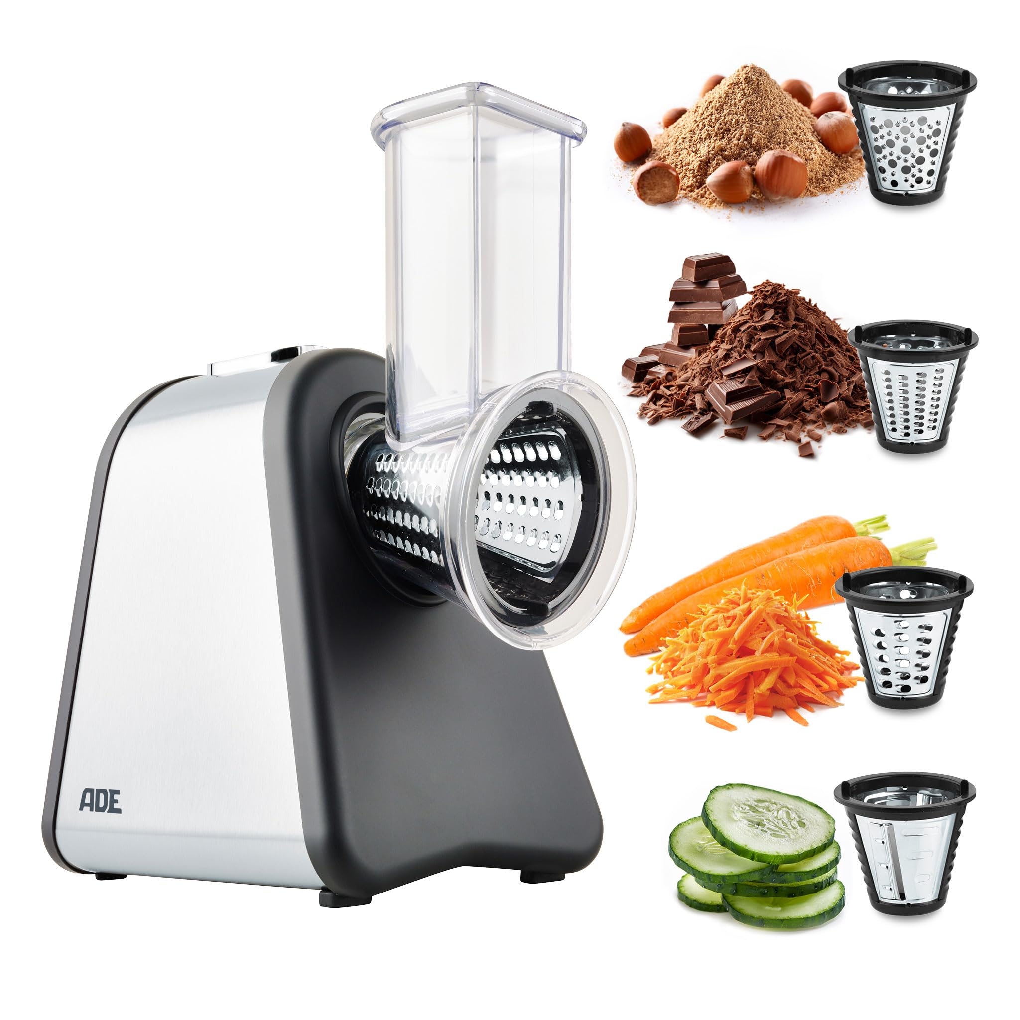 A&K's Tagliere Multifunzione Con Tritatutto Integrato - Affettatrice E Tritaverdure Con Contenitore, Lama In Acciaio Inox