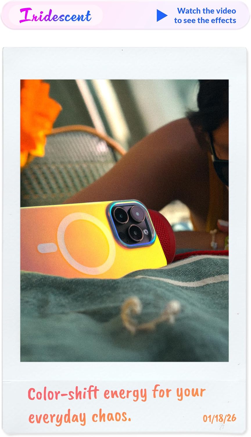 LONLI Hue for iPhone 17 Pro Case – Dynamic PrismGlow Color-Shift Iridescent Phone Cover, Slim Shock-Absorbing, Compatible with MagSafe & Magnetic Wireless Charging - Image 4