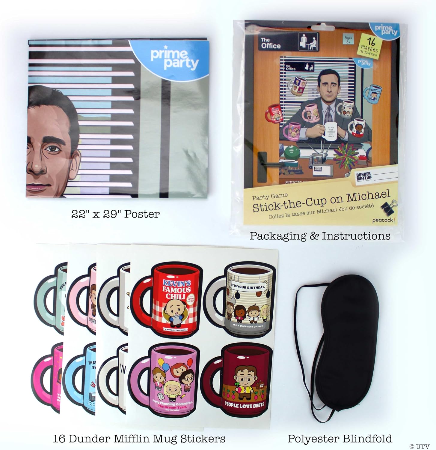 Dunder Mifflin Party Essentials: Office Games & Hilarious Photo Props (Pin the cup)