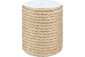 joycraft 8mm Jute Rope: 65FT Brown Decoration Hemp Twine