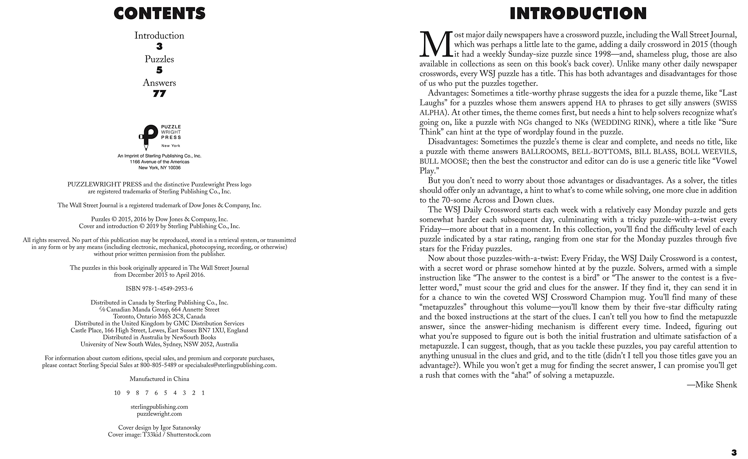 The Wall Street Journal Premium Daily Crosswords: 72 AAA-Rated Puzzles (Wall Street Journal Crosswords, 3) - Image 2