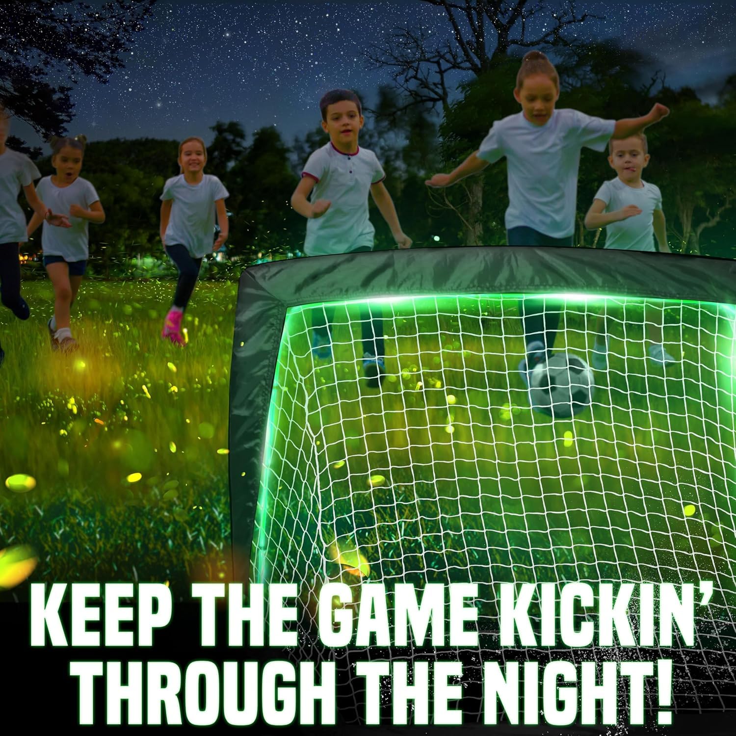 Regalos de Red de fútbol: porterías de fútbol iluminadas, Brillan en la Oscuridad, porterías de fútbol portátiles para niños, Adolescentes y jóvenes