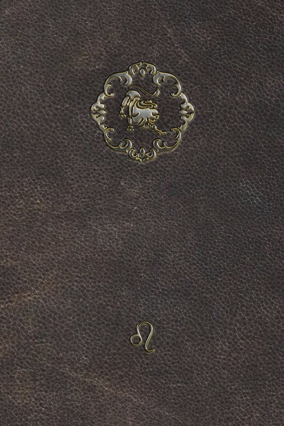Monogram Leo Notebook: Blank Diary Journal Log Notebook (Monogram Aged 150 Lined)