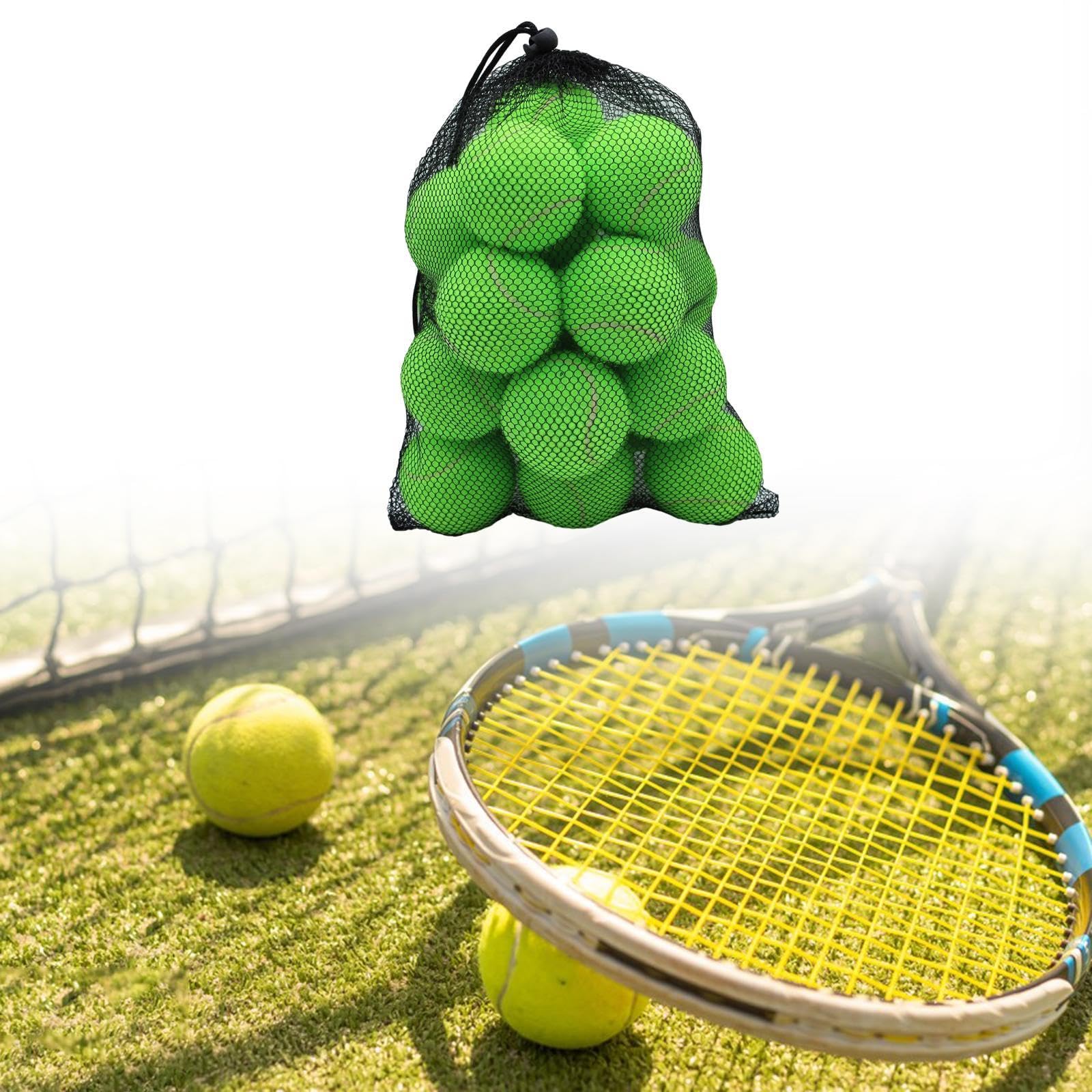 20 Stück Tennisbälle Übungsbälle Trainingsbälle Sportbälle aus Gummi Filz für Kinder Erwachsene Hunde Sportübungen Freizeit