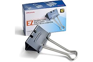 Officemate Large Binder Clips: Colossal Hold Meets Maximum Efficiency