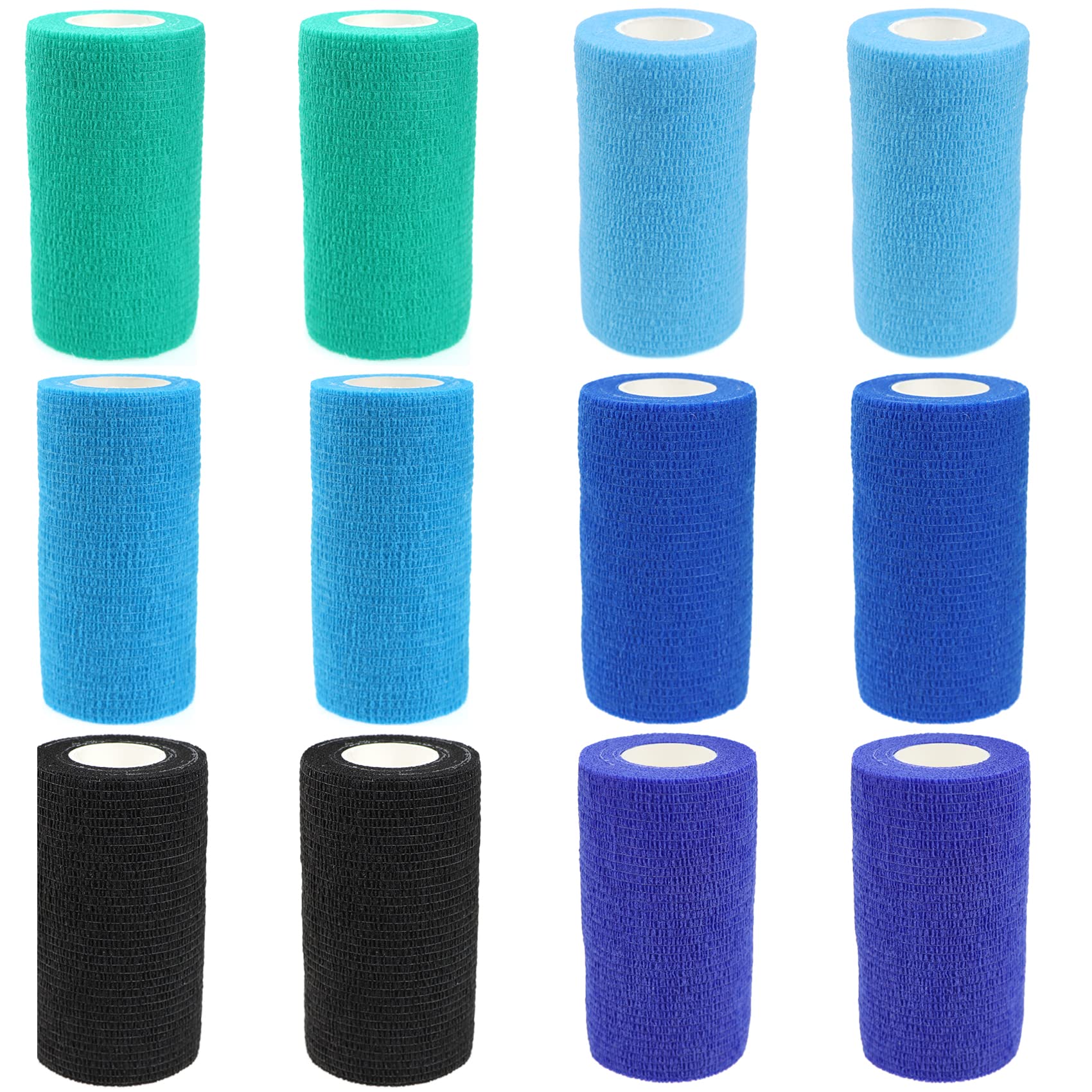 KEQCQE Cohesive Bandage Self Adherent Wrap Athletic Tape Breathable Vet Tape First Aid Tape for Dogs Cats Horses Birds & Wrist Healing Ankle Sprain Swelling — view 3