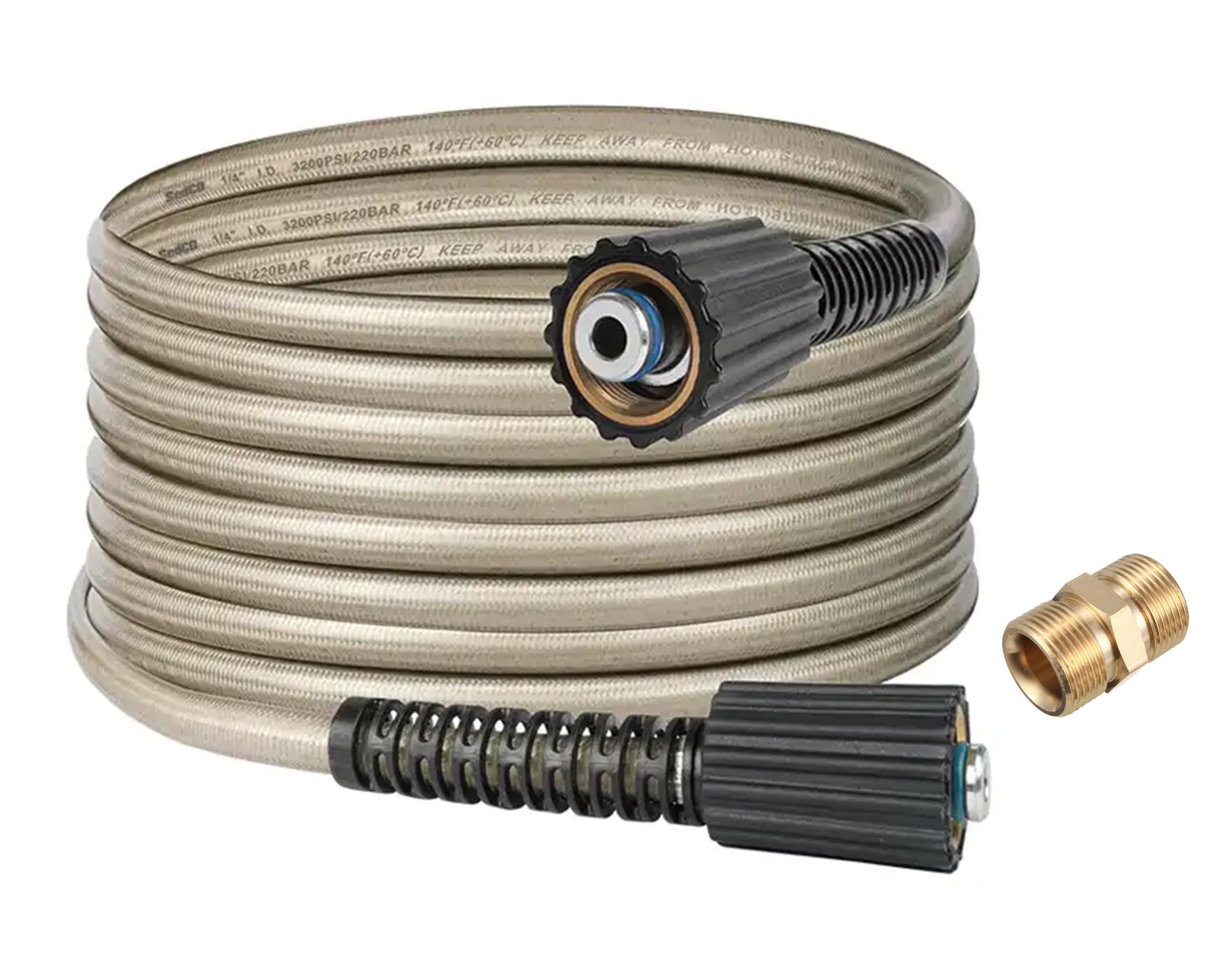 JPT Pressure Washer Hose Pipe 15 Meter Upto 2500 PSI Heavy Duty Black Molded Pipe Compatible with JPT, STARQ, REQTECH Pressure Washer (15MTR FLEXIBLE HOSE + M22 CONNECTOR) (B083M59YTC) Amazon Price History, Amazon Price Tracker