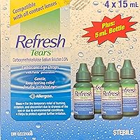 Vista 2 de Gotas lubricantes para los ojos Refresh Tears 4x15 ml, 1x5 ml