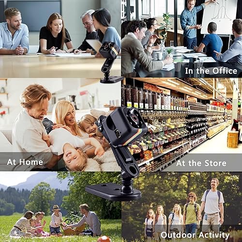 Miniatura 5 de Mini cámara oculta HD 1080P, cámara pequeña portátil para niñera, cámara pequeña con visión nocturna y detección de movimiento, cámaras de seguridad