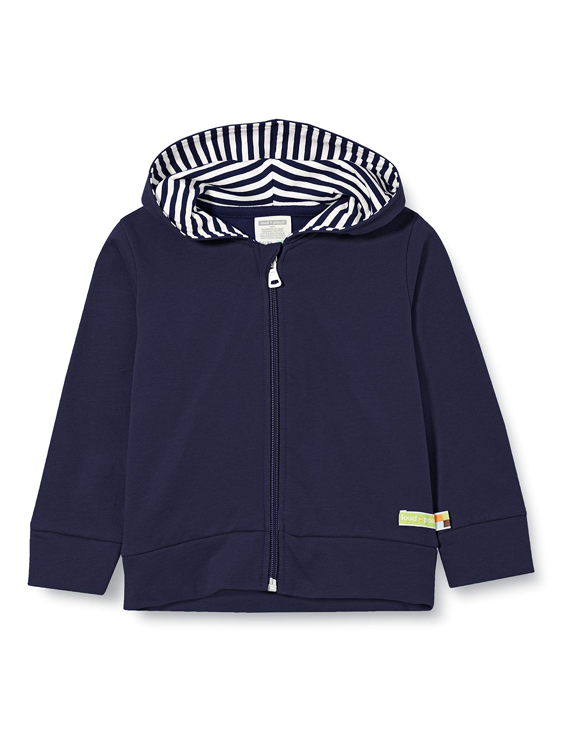 loud + proud Unisex Kinder Kapuzenjacke, Gots Zertifiziert Jacke