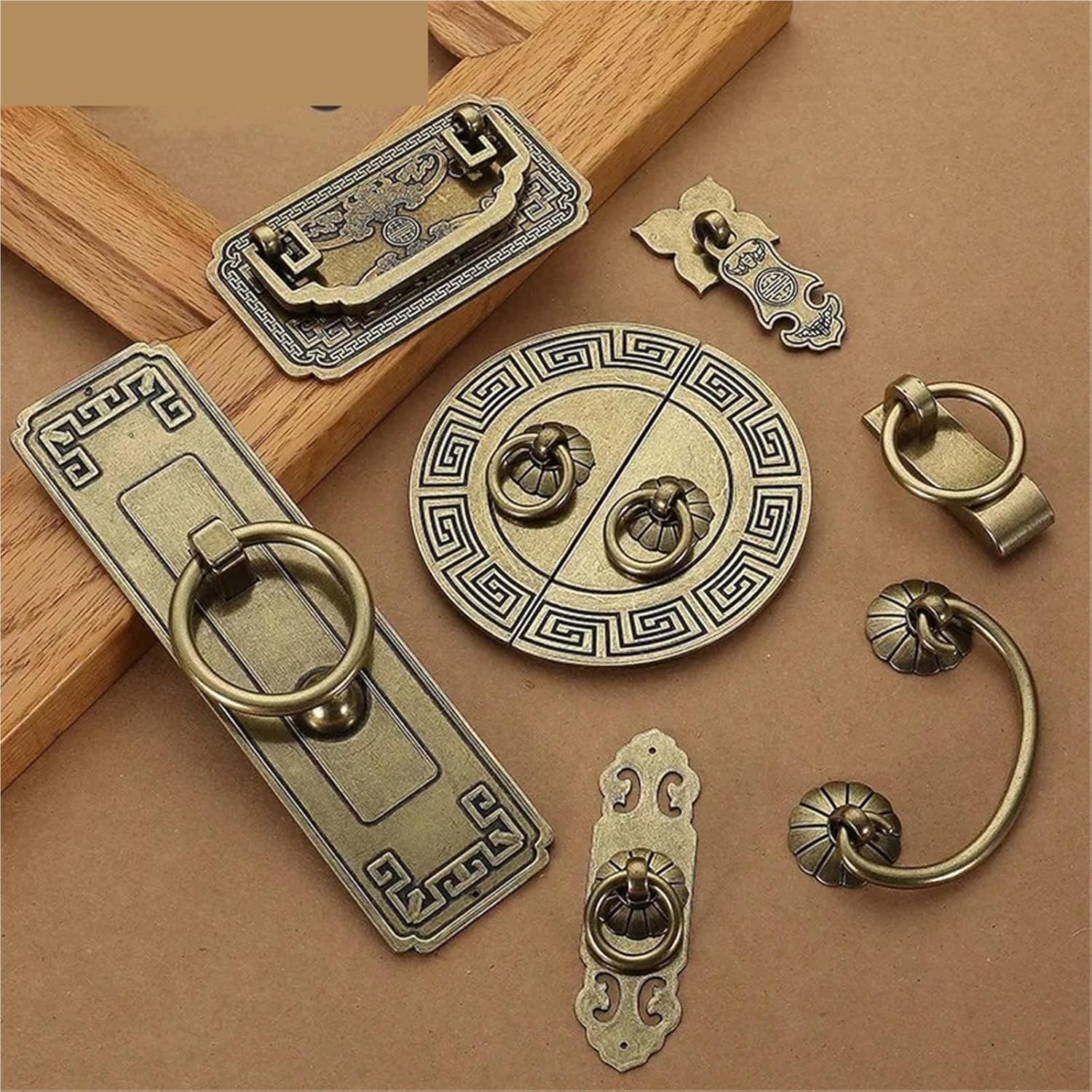 Vintage Antique Bronze Cabinet Handles Furniture Handle Drawer Knobs Wardrobe Door Pulls Furniture Hardware 1Pcs(665)