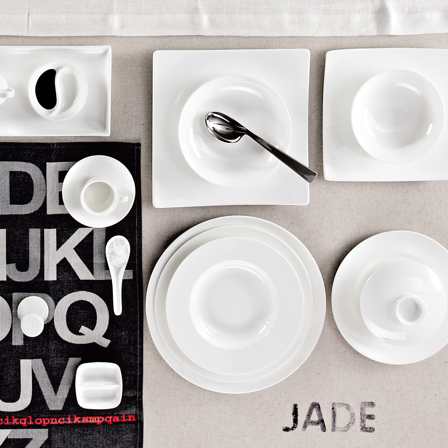 Servizio Da Tavola Rosenthal Jade 30 Pezzi - Porcellana Bone China, Bianco, Lavabile In Lavastoviglie - Foto 8