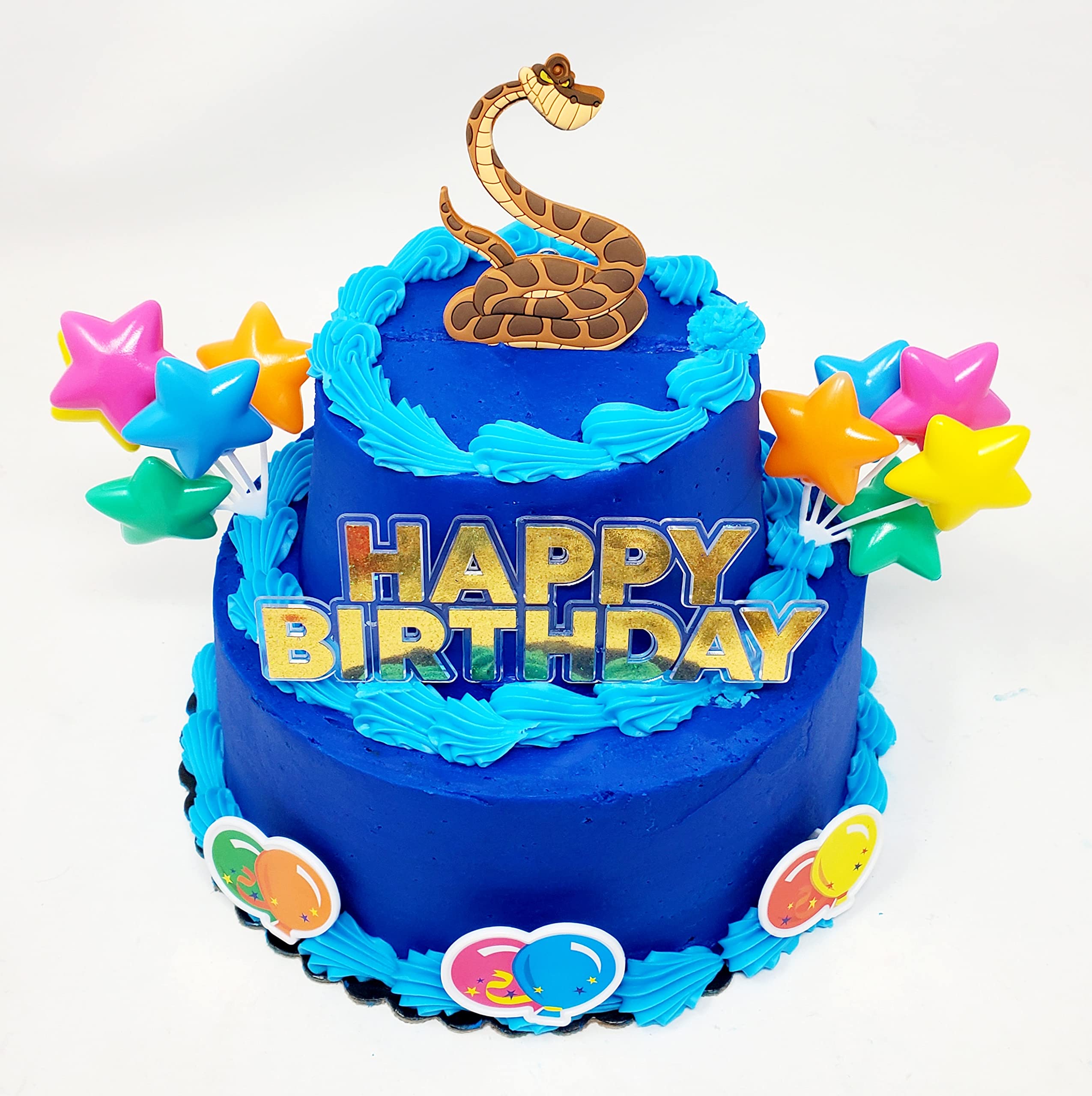 Jungle Book Kaa Python Snake Themed Birthday Cake Topper Set