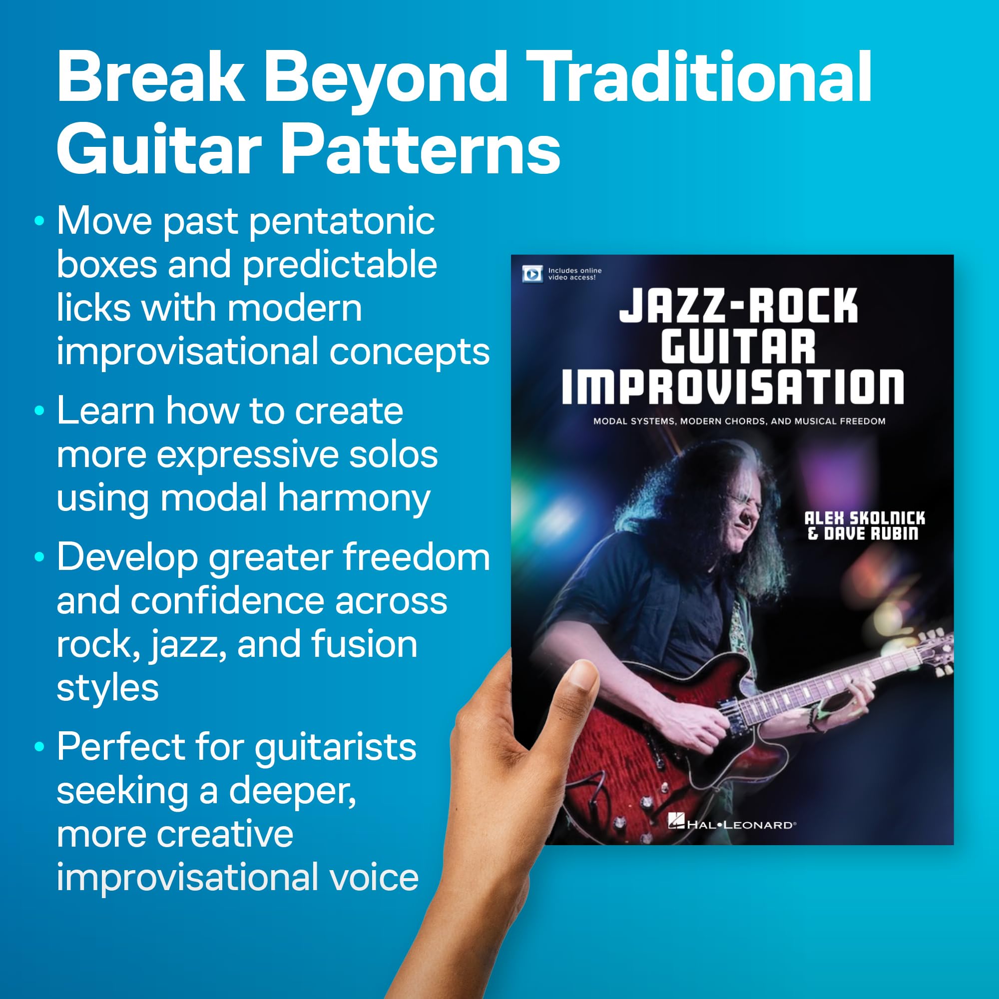 Jazz-Rock Guitar Improvisation. Comprend Enregistrement(s) en ligne