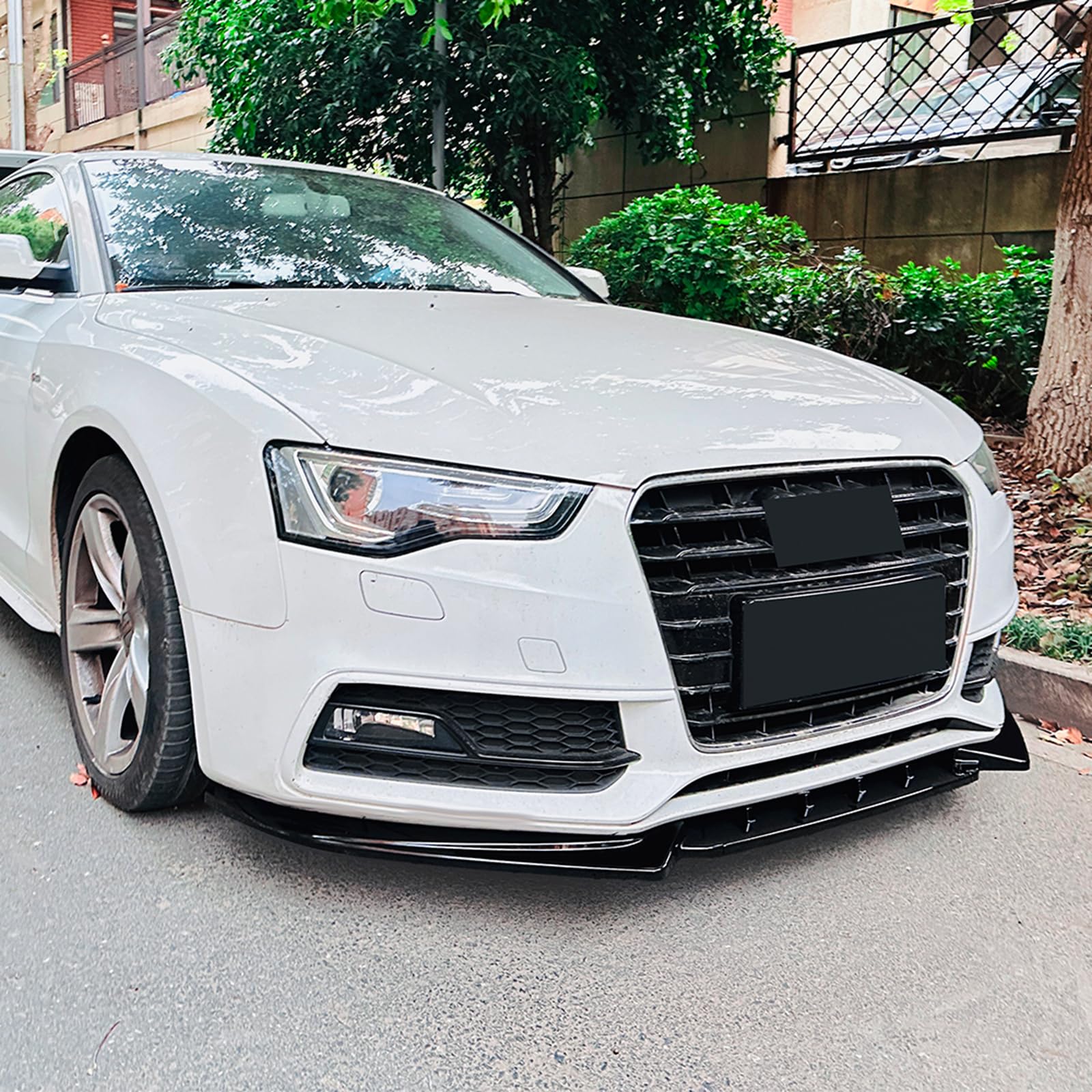 Auto Frontstoßstange Spoiler Lippe Für Audi A5 S5 8T Sline 2012-2017 2013 Schwarz