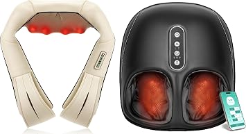 Nekteck Shiatsu Neck and Back Massager and Foot Massager