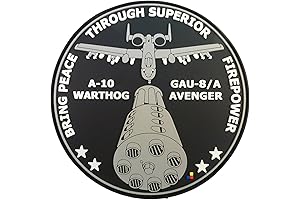 Peace Through Superior Firepower A-10 Warthog GAU-8/A Avenger Morale Patch