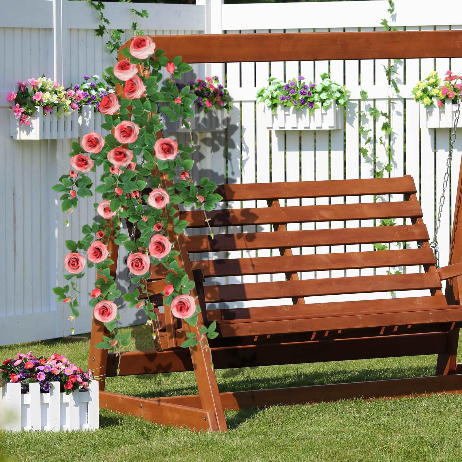 Décorations de guirlande de fleurs, guirlande de fleurs artificielles