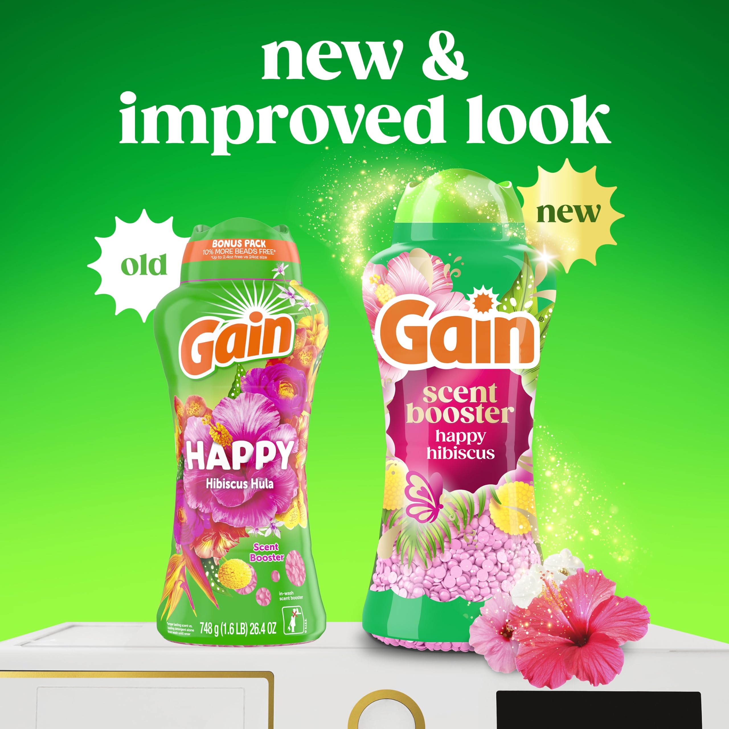 Gain In-Wash Laundry Scent Booster Perlen, Happy Scent, 680 ml