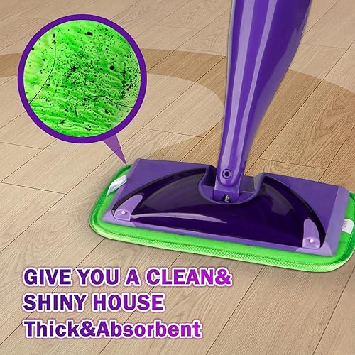 Miniatura 6 de Orighty Almohadillas reutilizables para trapeador compatibles con Swiffer WetJet  Recambio de microfibra lavable a máquina para limpieza del hogar