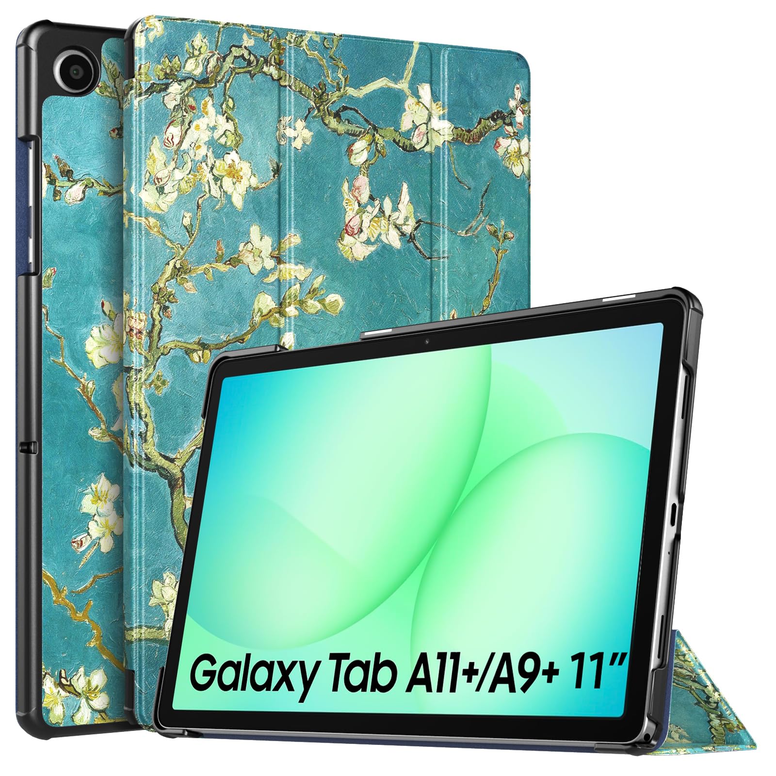 TiMOVO Hülle für Samsung Galaxy Tab A11+ Plus/A9+ Plus 11 Zoll (2025/2023), Schlanke, Leichte Schutzhülle mit Ständer und Harter Rückseite, Auto Aufwachen/Schlafen