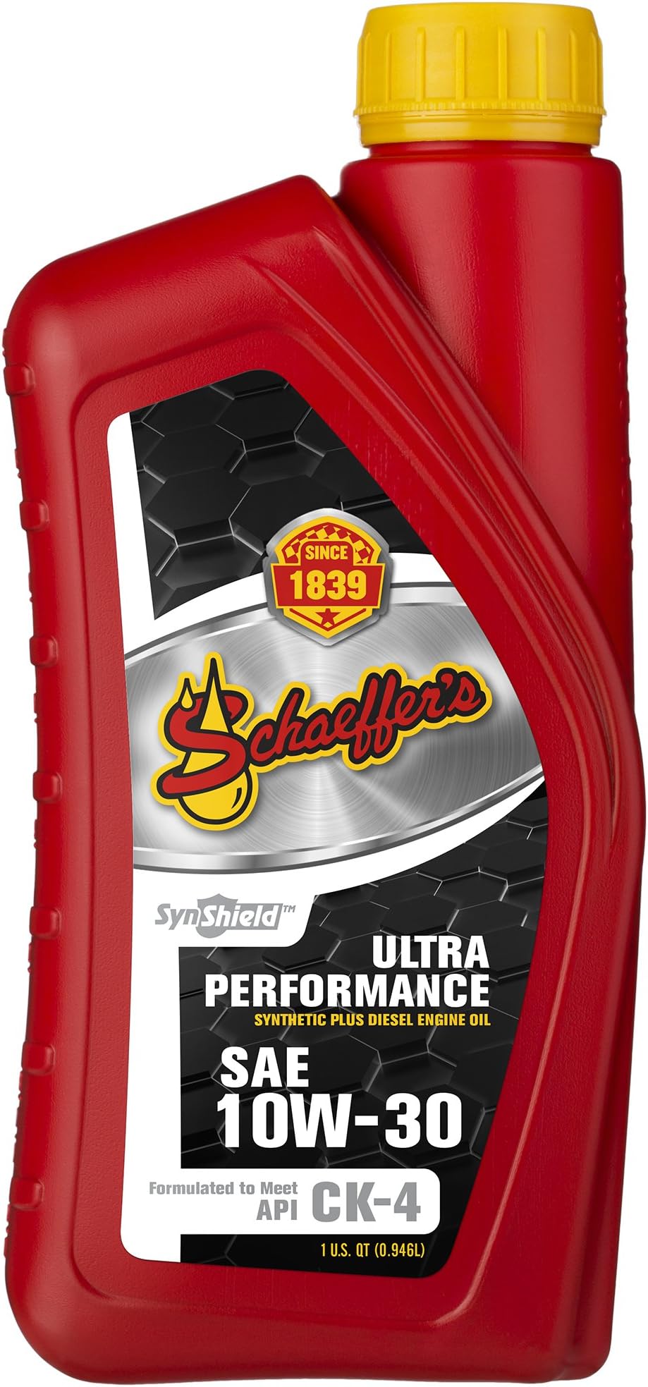 Schaeffer Manufacturing Co. 0722-012S SynShield Ultra Performance Diesel Engine Oil 10W-30, 1-Quart Bottle