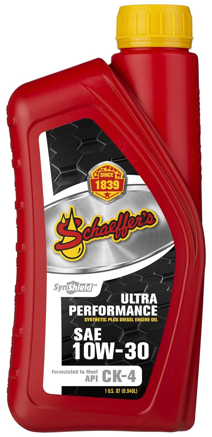 Schaeffer Manufacturing Co. 0722-012S SynShield Ultra Performance Diesel Engine Oil 10W-30, 1-Quart Bottle