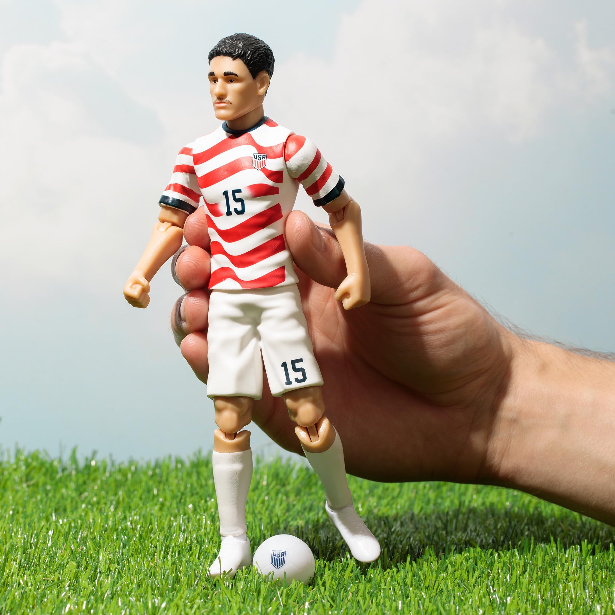 Sockers Banbo Toys 2026 USMNT Johnny Cardoso Figura de acción de fútbol coleccionable de 8 pulgadas