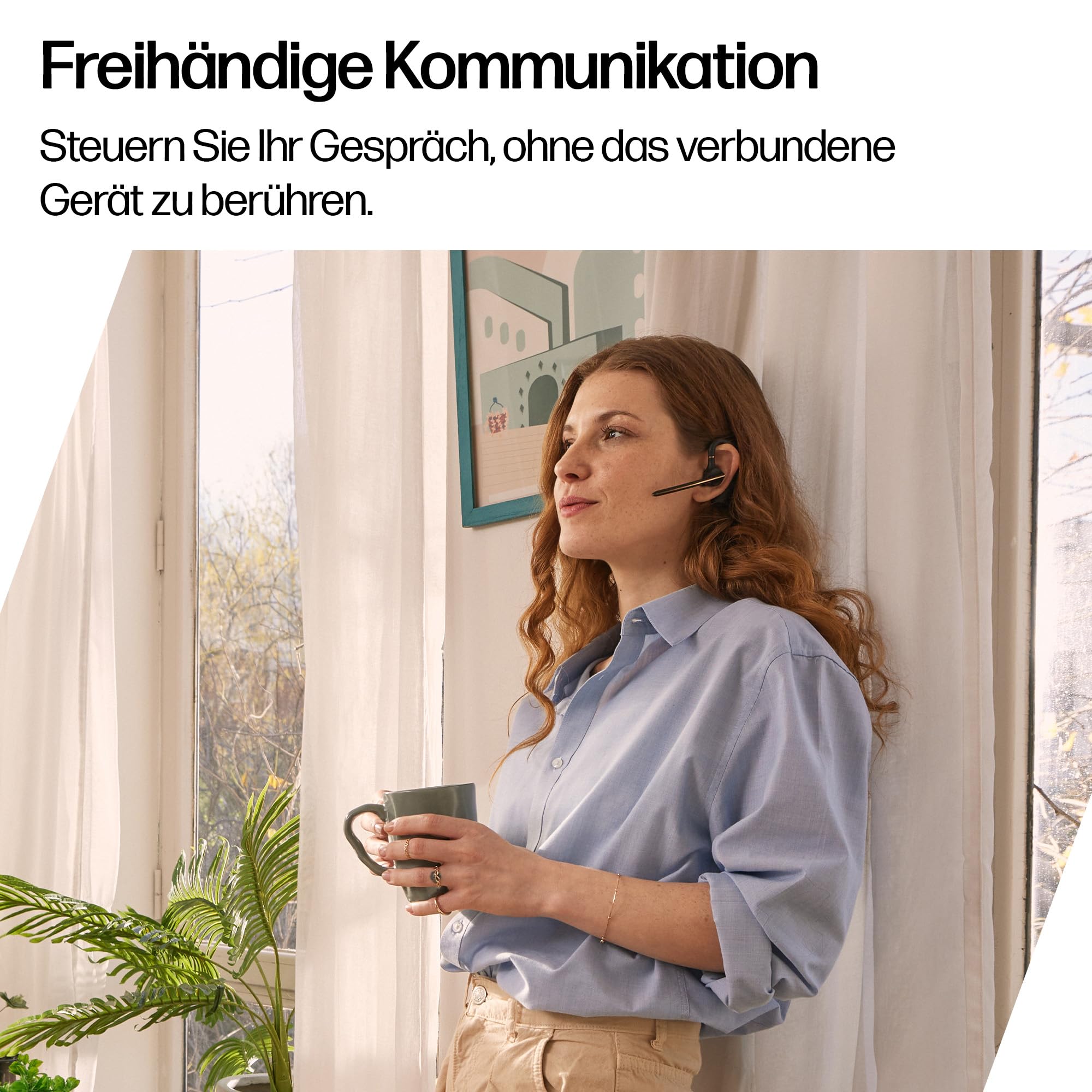Poly Voyager Legend 50 Bluetooth-Headset NoiseBlockAI WindSmart Smart-Sensor 10 Stunden Akkulaufzeit Geräuschunterdrückung Schwarz