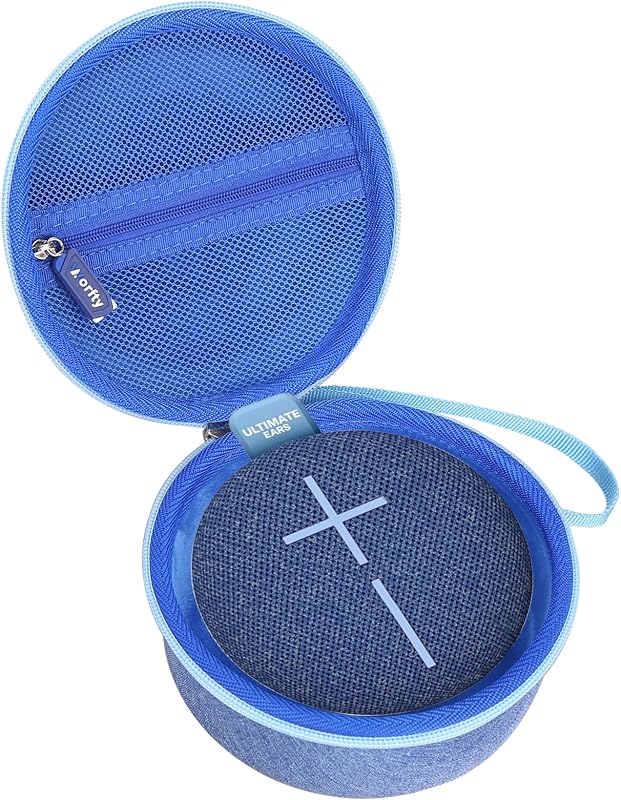 Case for Ultimate Ears MINIROLL Ultra-Portable Waterproof Bluetooth Speaker - Travel Protective Carrying Storage Bag (Blue)